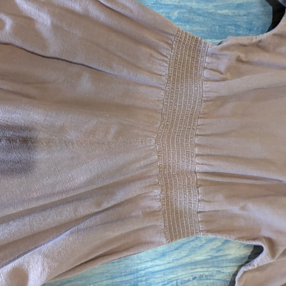 Vintage Color Me Cotton Maxi Dress – Rust Brown – Cotton – Fits Like L - Picture 9 of 11